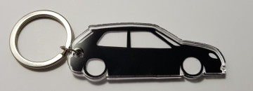 Porta Chaves de Acrílico com silhueta de Citroen Saxo