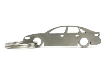Porta Chaves em inox com silhueta com Audi A4 B8 sedan