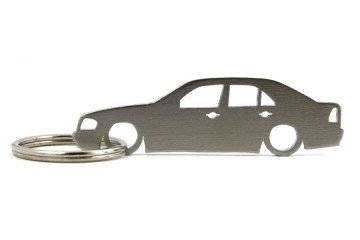 Porta Chaves em inox com silhueta com Mercedes C W202 limousine