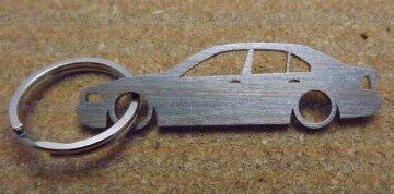 Porta Chaves em inox com silhueta da Bmw E39 4 Portas