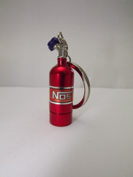 Porta Chaves - Garrafa Nitro em Vermelho com lanterna