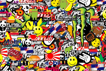 Sticker Bomb - Modelo 17 48x31cm