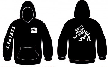 Sweatshirt com capuz com Don´t touch my seat
