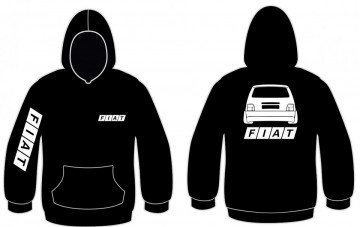 Sweatshirt com capuz para Fiat Uno Traseira