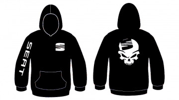 Sweatshirt com capuz para Seat Caveira