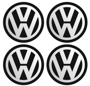 4 Autocolantes Para Centros de Jantes com Volkswagen