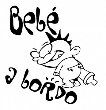 Autocolante - Bebé a bordo