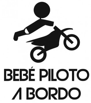Autocolante - Bebé piloto a bordo