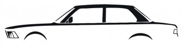 Autocolante com BMW E21