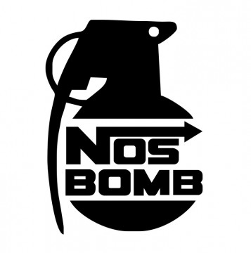 Autocolante com Nos Bomb