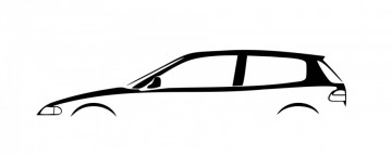 Autocolante com silhueta Honda Civic EG