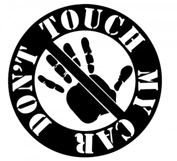 Autocolante - Don't touch my car