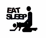 Autocolante - Eat Sleep