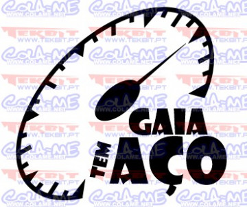 Autocolante - Gaia tem aço