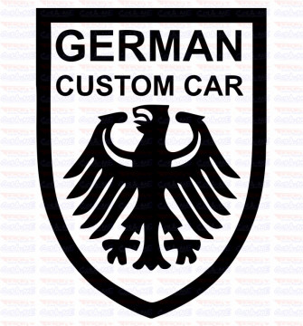 Autocolante - German Custom Car