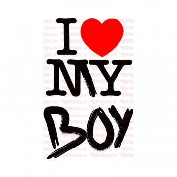 Autocolante - I Love My Boy