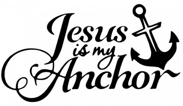 Autocolante - Jesus my anchor