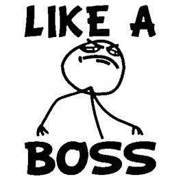 Autocolante - Like a Boss