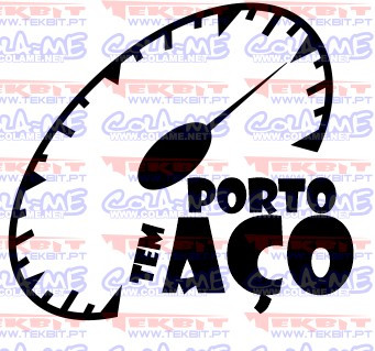 Autocolante - Porto tem aço