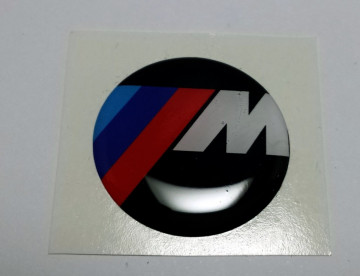 Autocolante Resinado 3D com BMW ///M - 28mm