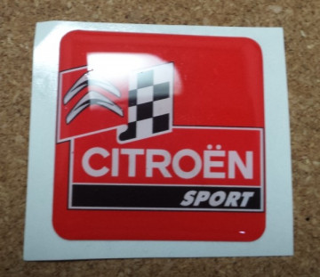 Autocolante Resinado 3D para Citroen- 35 x 35mm