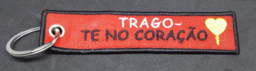 Fita Porta Chaves com "Trago-te no Coração"