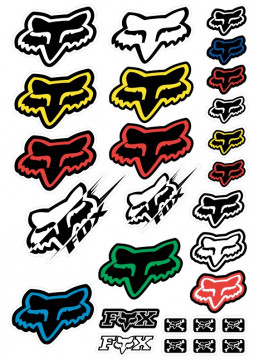 Folha / Pack de Autocolantes - FOX