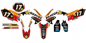 Kit Autocolantes Para HONDA CRF 450 09-12