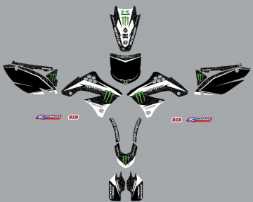 Kit Autocolantes Para kawasaki KXF 450 09-11