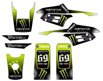 Kit Autocolantes Para Yamaha Warrior 350