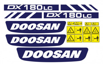 Kit de Autocolantes para DOOSAN DX180LC