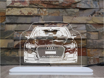 Moldura / Candeeiro com luz de presença - Audi A3 8V