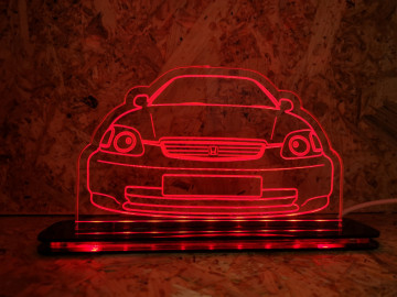 Moldura / Candeeiro com luz de presença - Honda Civic EK