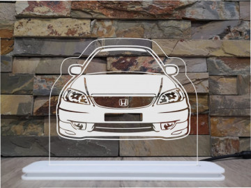 Moldura / Candeeiro com luz de presença - Honda Civic EK