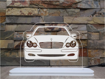 Moldura / Candeeiro com luz de presença - Mercedes classe C - W203