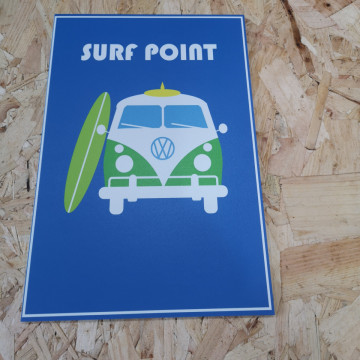 Placa Decorativa em PVC - Vw Pão de forma Surf Point