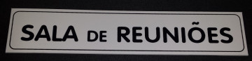 Placa PVC - Sala de reuniões