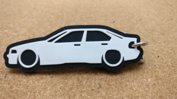 Porta Chaves com silhueta de BMW E36 4 Portas