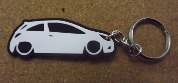 Porta Chaves com silhueta de Opel Corsa D - 3 Portas