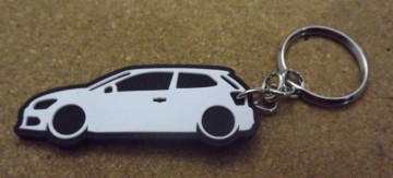 Porta Chaves com silhueta de Volkswagen Polo 6R