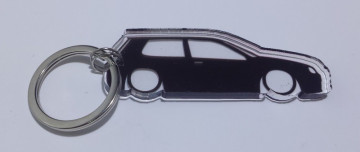 Porta Chaves de Acrílico com silhueta de Volkswagen Golf IV