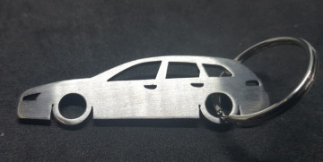 Porta Chaves em inox com silhueta com Alfa Romeo 159 sw