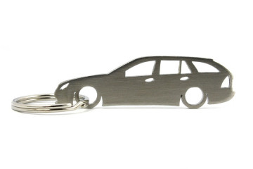 Porta Chaves em inox com silhueta com Mercedes C W203 wagon