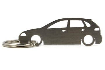 Porta Chaves em inox com silhueta com Seat Ibiza 6L 5P