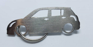 Porta Chaves em inox com silhueta com Suzuki Swift
