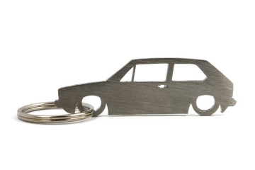 Porta Chaves em inox com silhueta com Volkswagen Golf MK1
