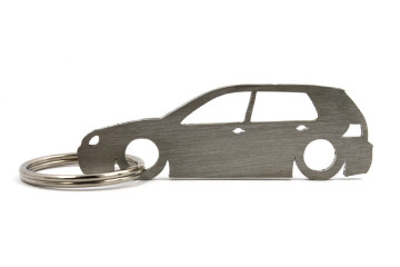 Porta Chaves em inox com silhueta com Volkswagen Golf MK4 5P