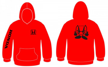 Sweatshirt com capuz para Honda Dedo Manguito