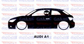 Autocolante - Audi A1 Com Stig