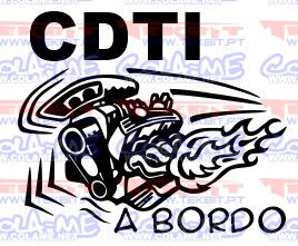 Autocolante - CDTI a bordo